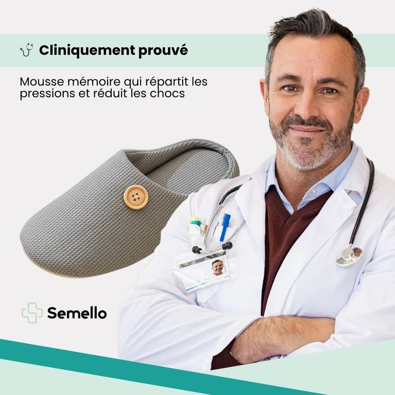 Pantoufles Orthopédiques Antidérapantes – Confort & Soutien