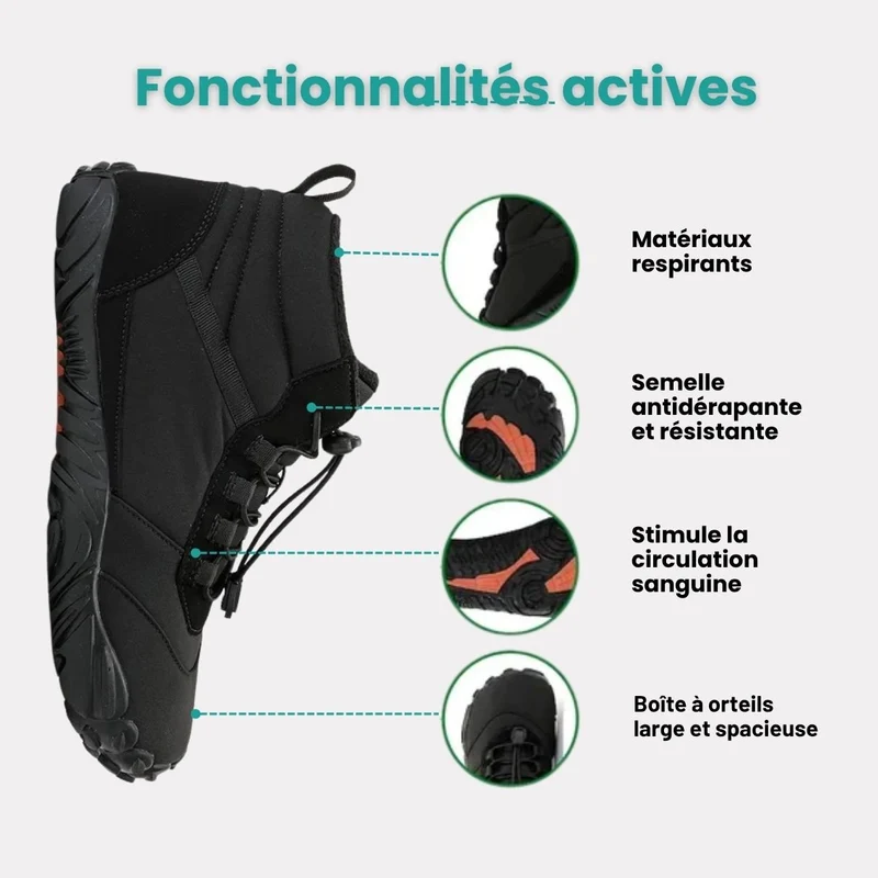 Chaussures barefoot Hiver