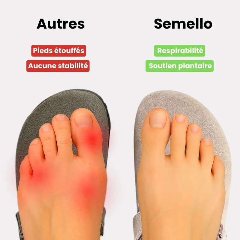 Mules en cuir avec semelle en Cuire & Liège