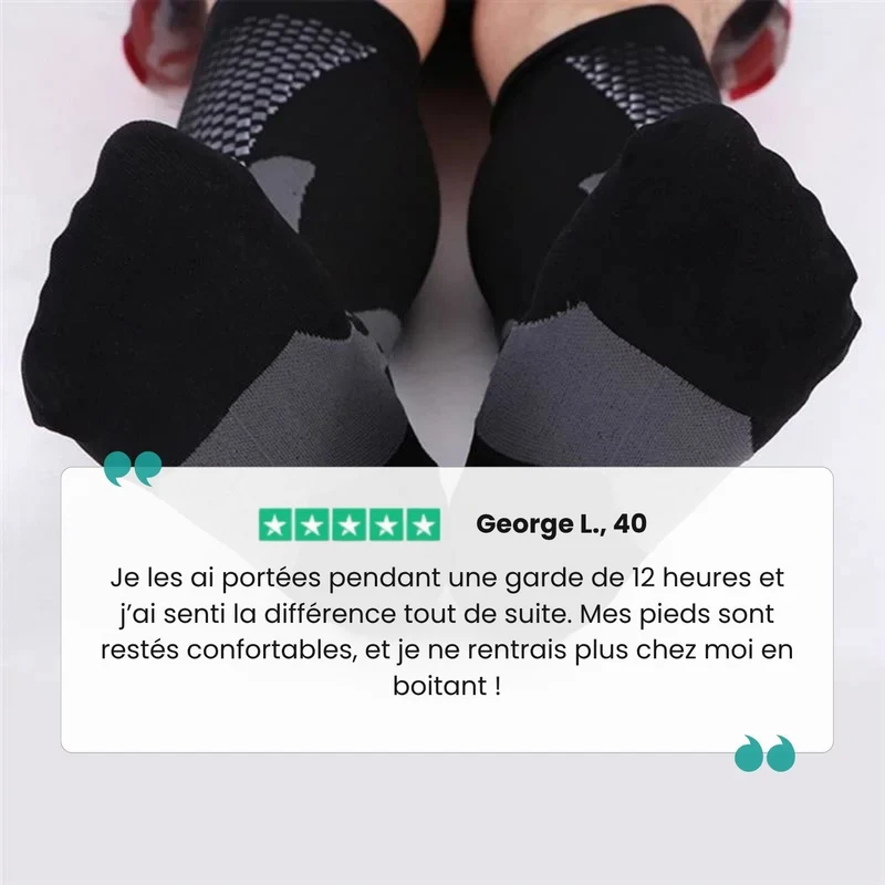 Chaussettes Jambes Légères pour Infirmières (20-30 mmHg)