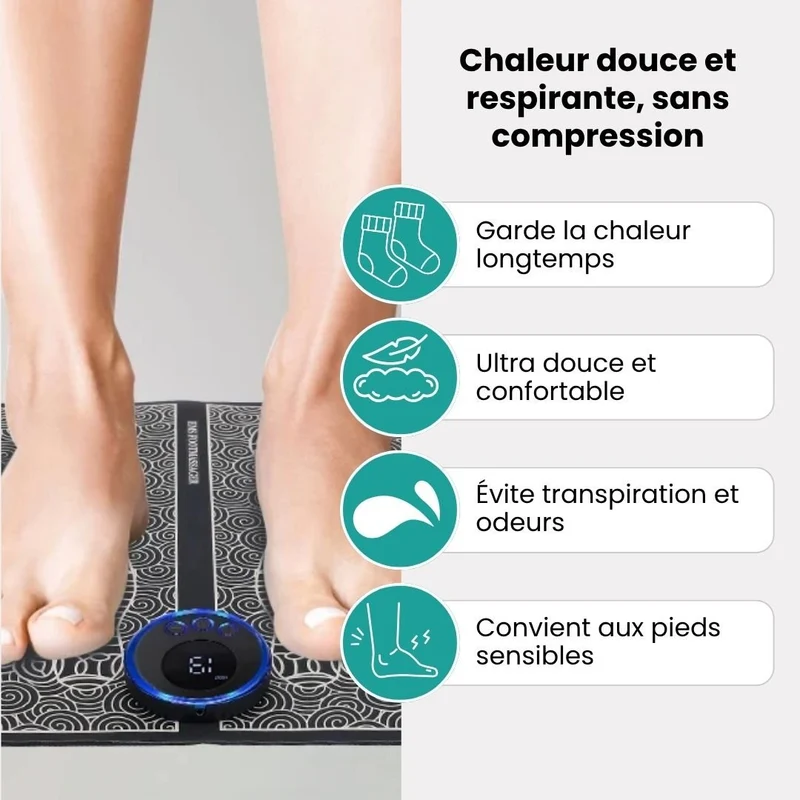Appareil de massage de pieds EMS | Améliore la circulation sanguine