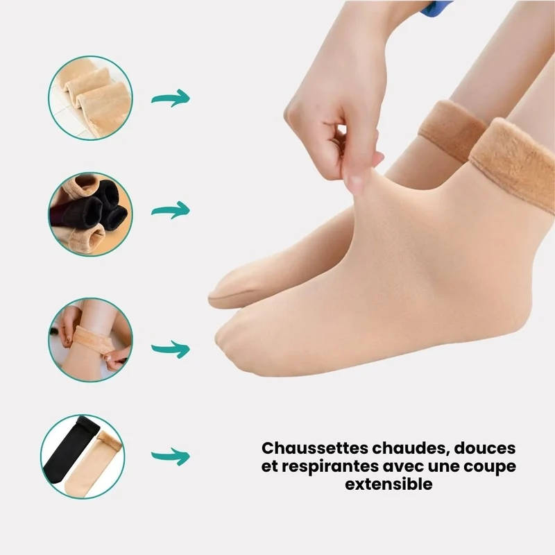 Chaussettes Polaires Cozy pour l’Hiver