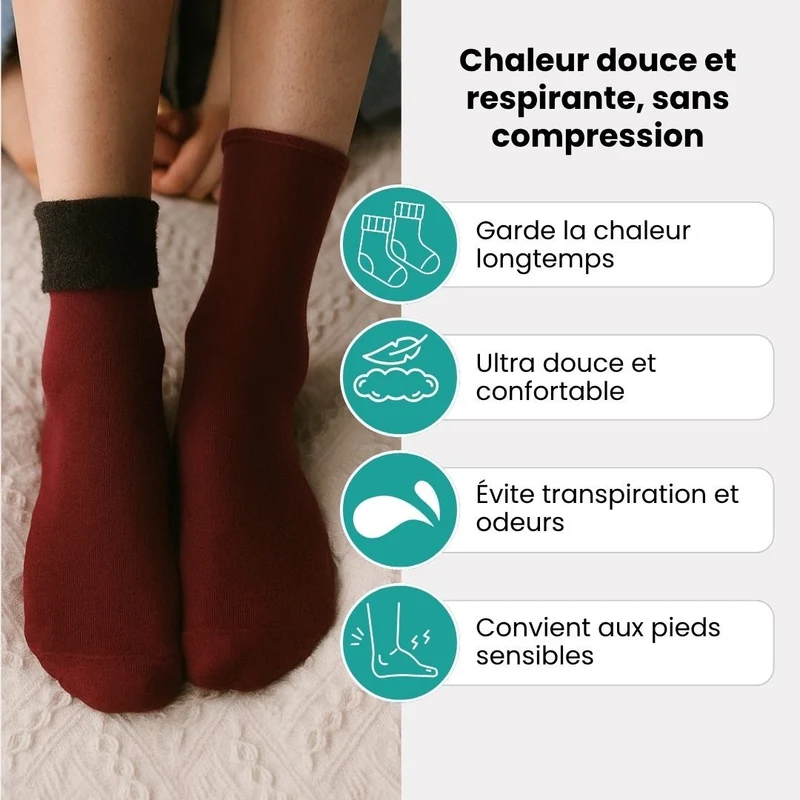 Chaussettes Polaires Cozy pour l’Hiver
