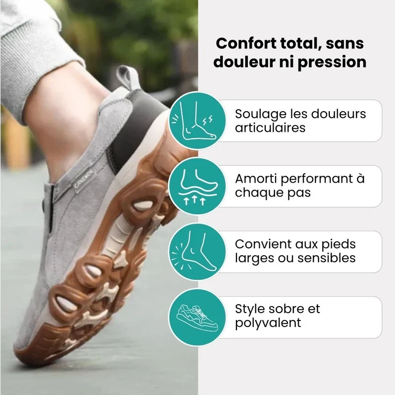 Chaussures de marche | Confort orthopédique homme