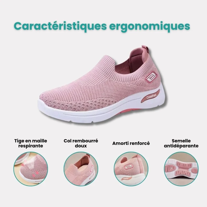 Baskets à confort orthopédique pour femme