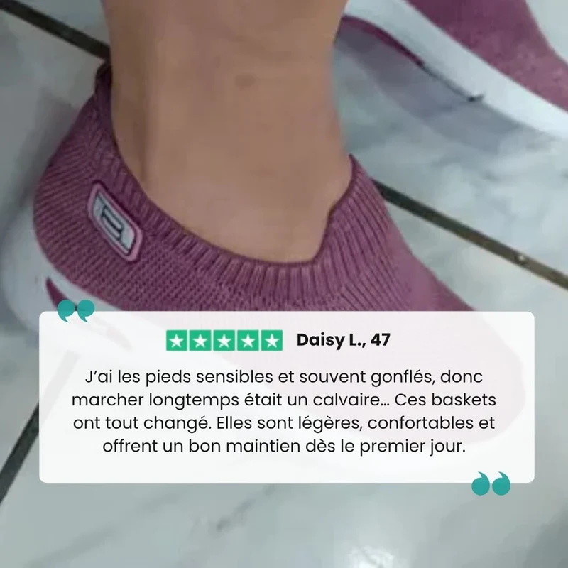 Baskets à confort orthopédique pour femme
