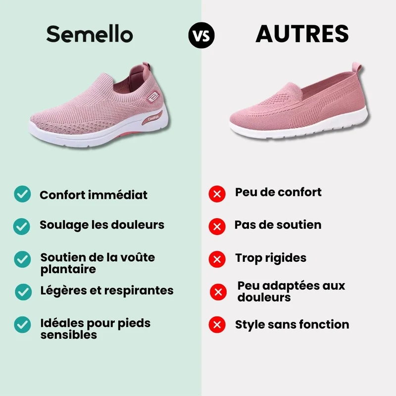 Baskets à confort orthopédique pour femme