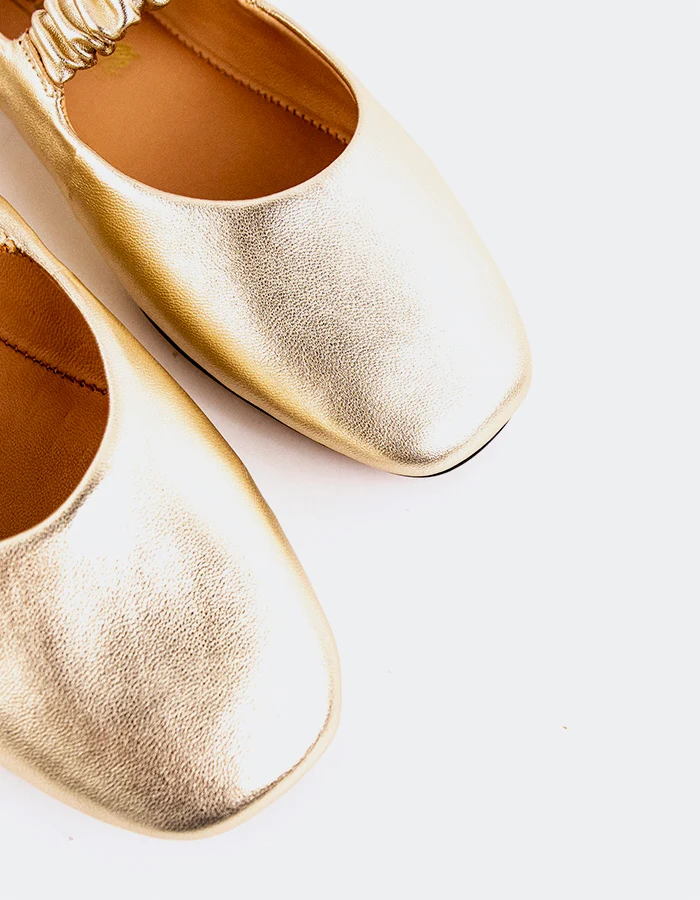 Miah Gold Leather