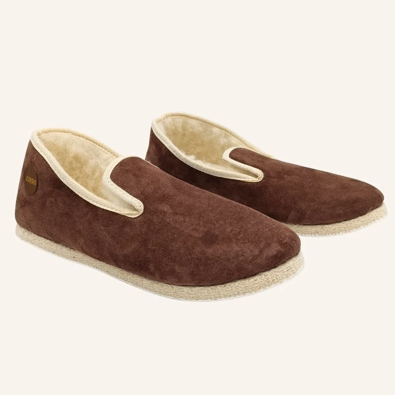Charentaises Cuir Marron Glacé 🇫🇷