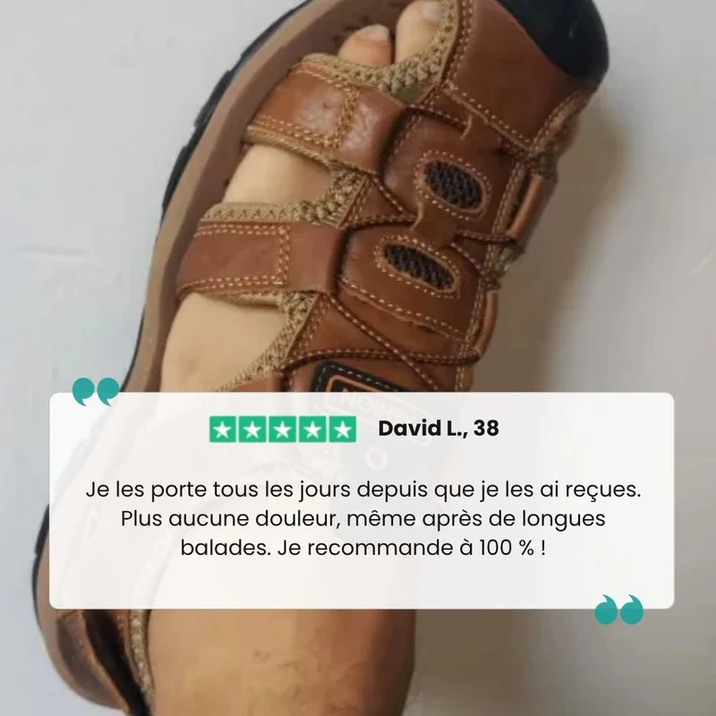 Sandales d'été à confort orthopédique