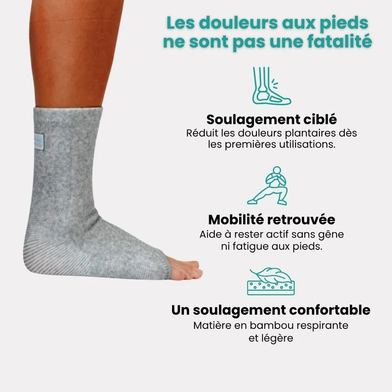 Chaussettes Jambes Légères en Fibre de Bambou
