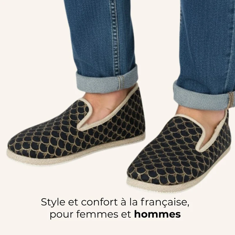 Charentaises Ecailles Impériales Noir 🇫🇷