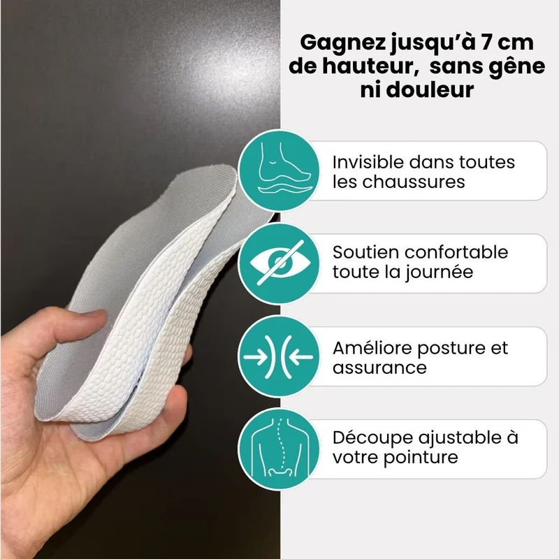 Talonnettes Gain de Taille Invisibles