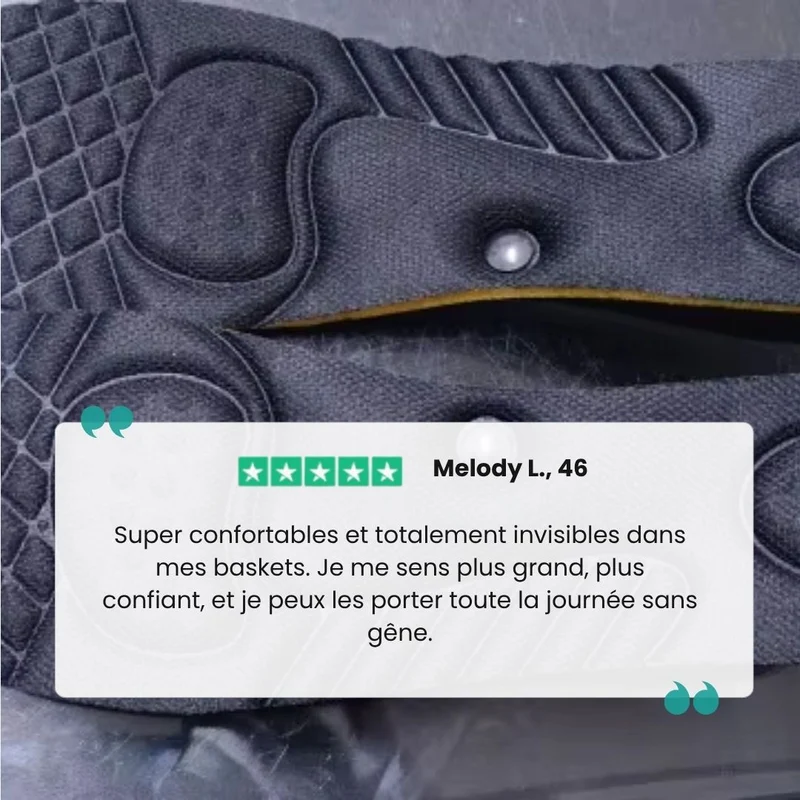 Semelles Gain de Taille Invisibles