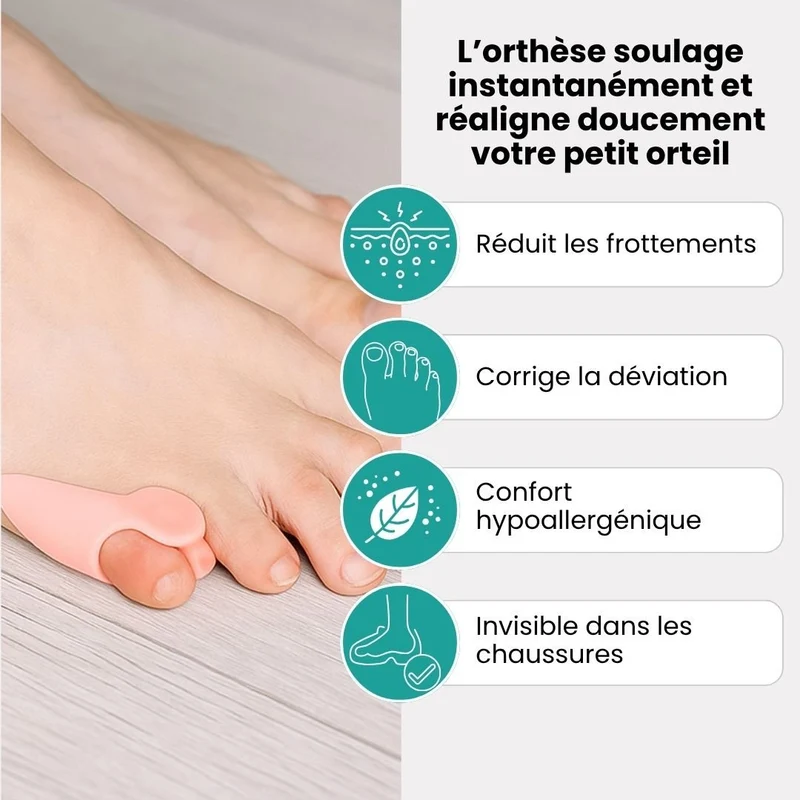 Orthèse Petit Orteil en Silicone