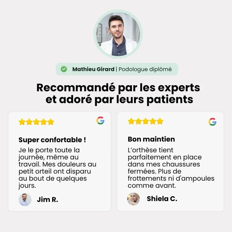 Orthèse Petit Orteil en Silicone