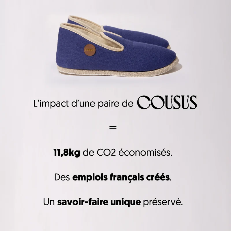 Charentaises Lin Bleu Céleste 🇫🇷