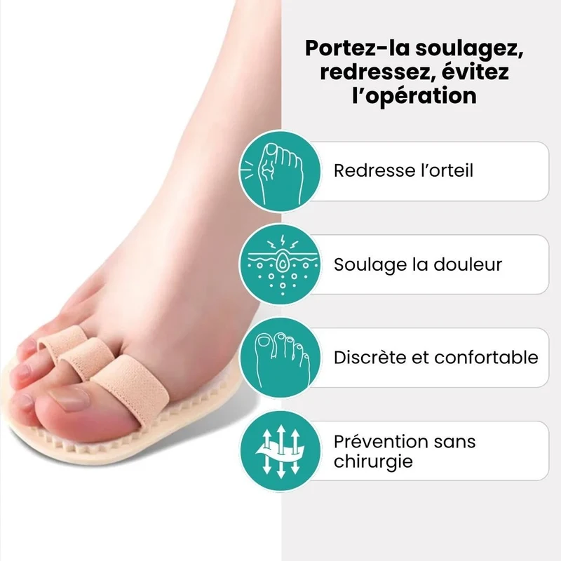 Correcteur d’Orteils en Griffe avec Coussin Plantaire