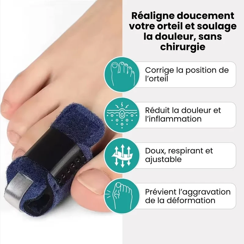 Attelle Correctrice Orteil en Griffe