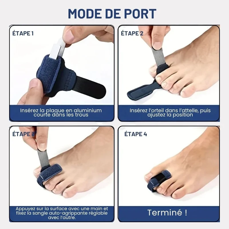 Attelle Correctrice Orteil en Griffe