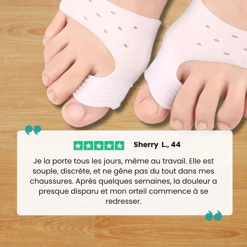 Orthèse orteil souple et discrète pour Hallux Valgus