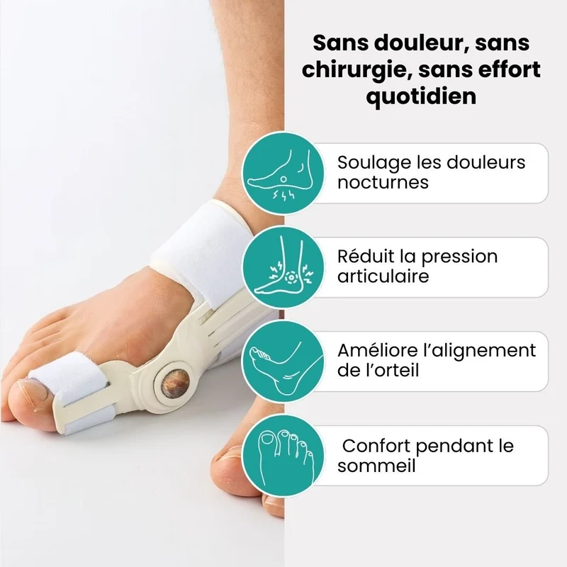 Orhèse hallux valgus de nuit