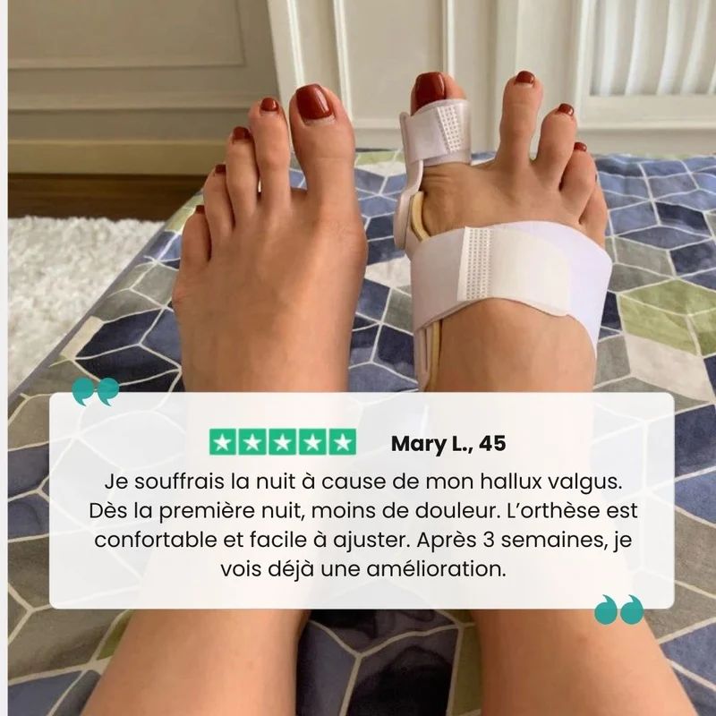 Orhèse hallux valgus de nuit