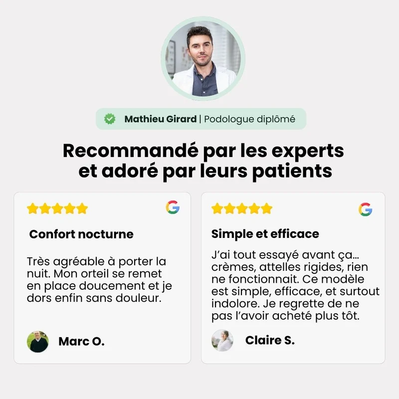 Orhèse hallux valgus de nuit