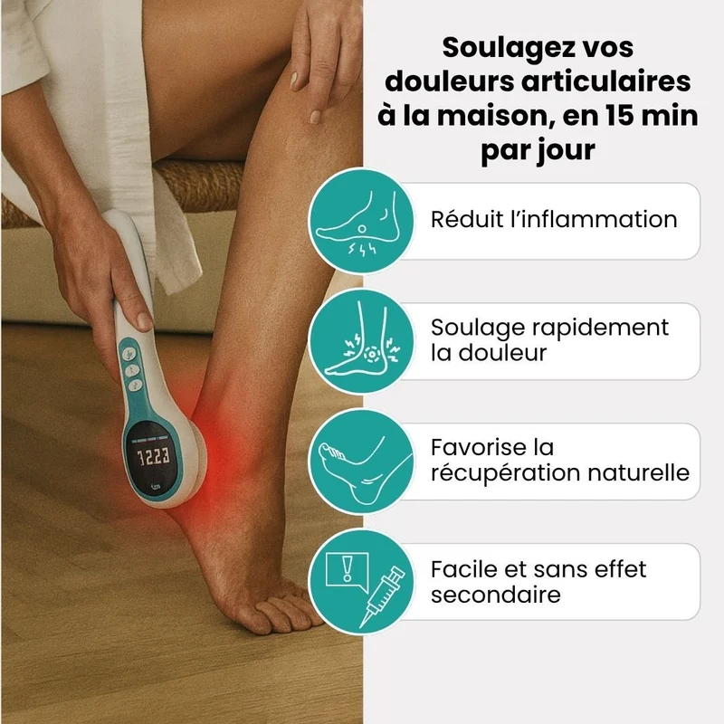 Appareil de photothérapie LED pour les articulations douloureuses