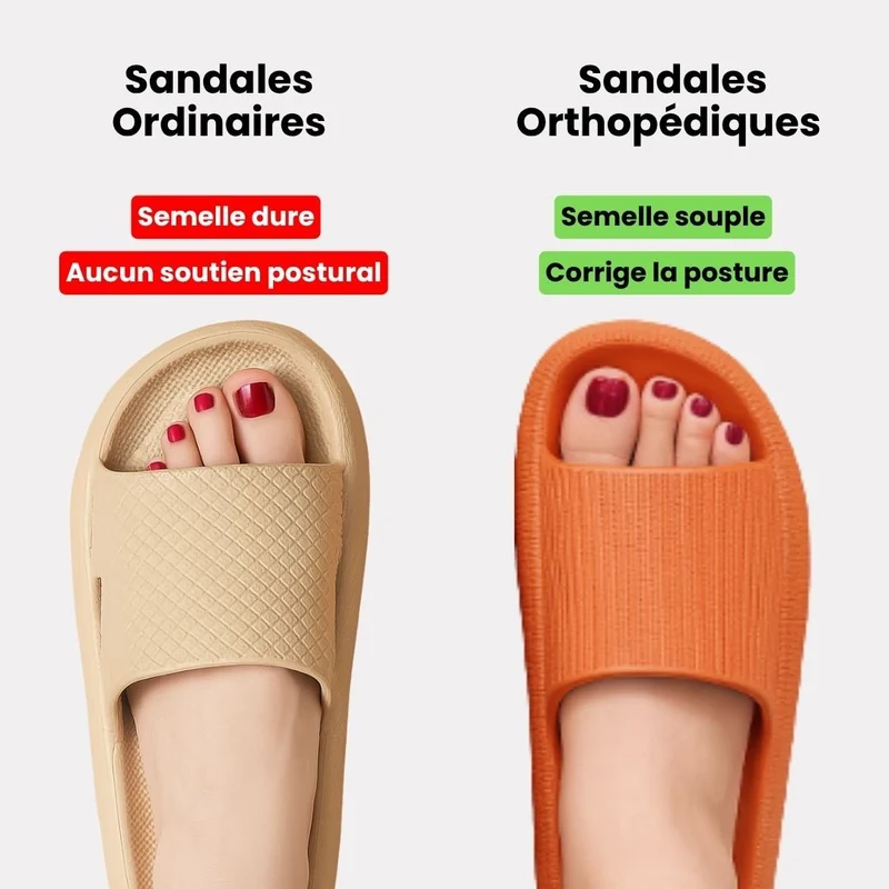 Sandales Orthopédiques contre les Douleurs Plantaires