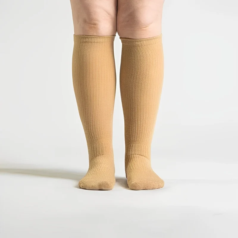 Chaussettes De Compression Sans Couture | Beige