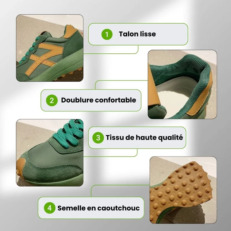 Baskets de confort orthopédique pour femme