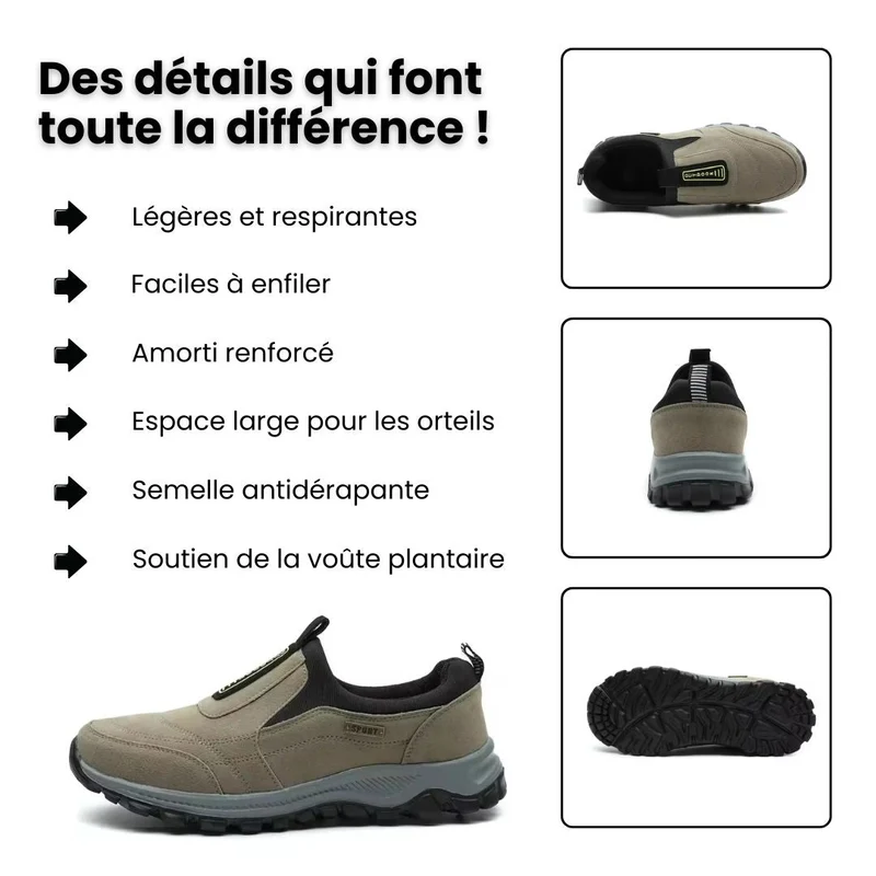 Chaussures de marches a confort orthopedique