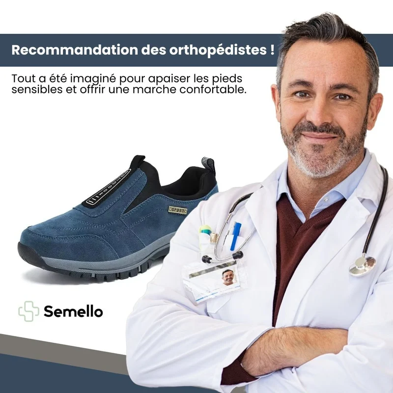 Chaussures de marches a confort orthopedique
