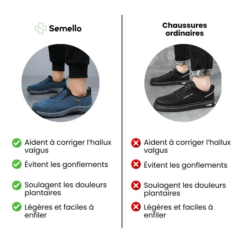 Chaussures de marches a confort orthopedique