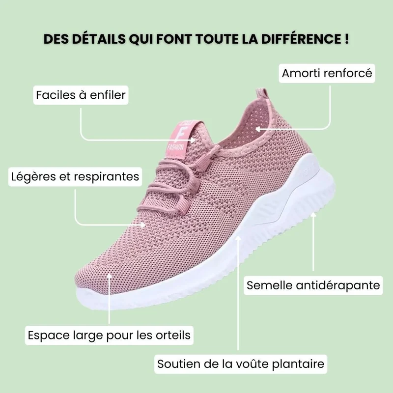 Baskets à Confort Orthopédique pour femme