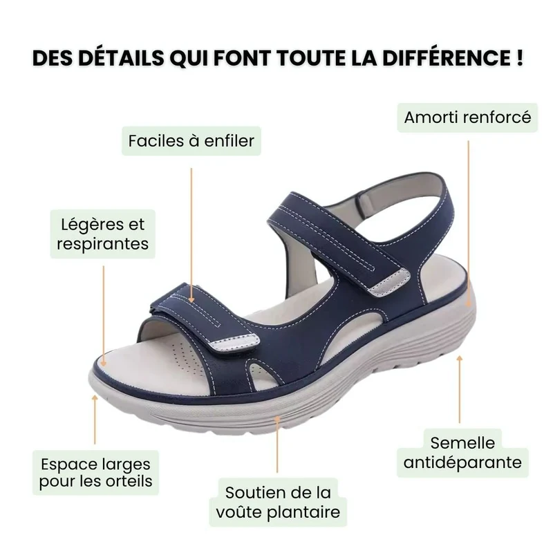 Sandales à confort orthopédique pour femme