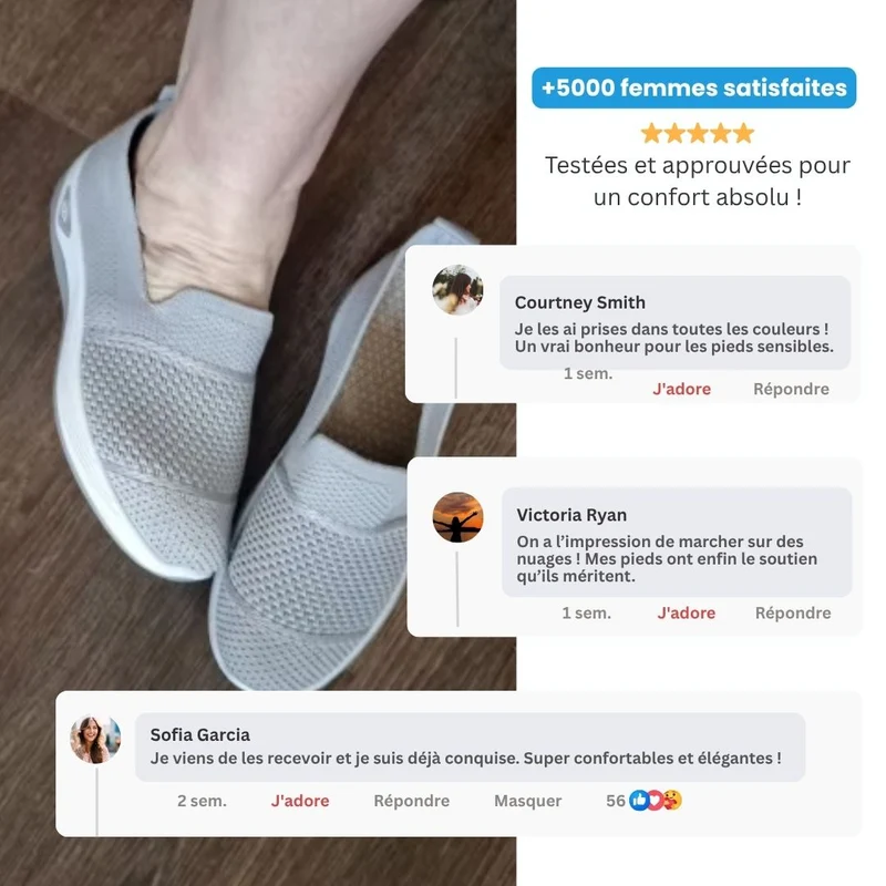 Jolie Chaussures Orthopédique pour Femme