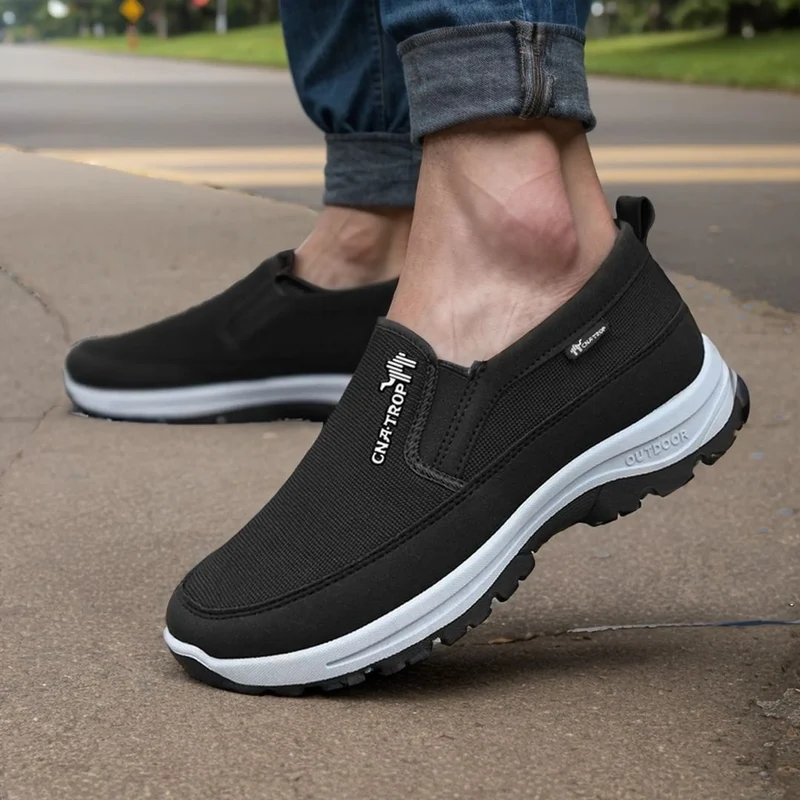 Chaussures de marche à confort orthopédique homme