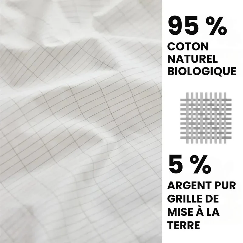 Drap Grounding en Coton Bio | Pour un Sommeil Plus Profond