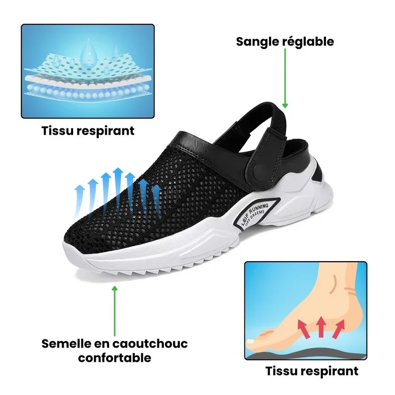 Sandales à confort orthopédique pour homme