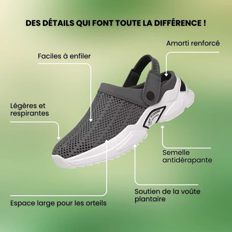 Sandales à confort orthopédique pour homme