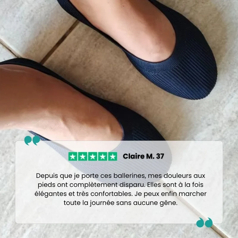 Ballerines à confort orthopédique