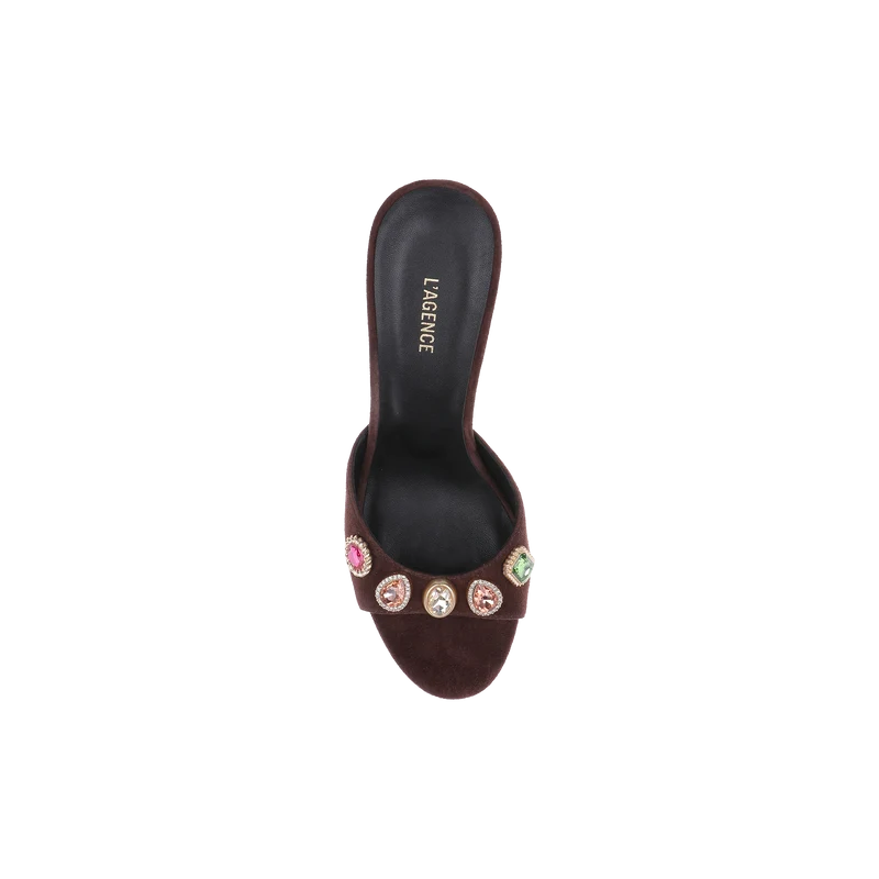 Avery Suede Open-Toe Mule