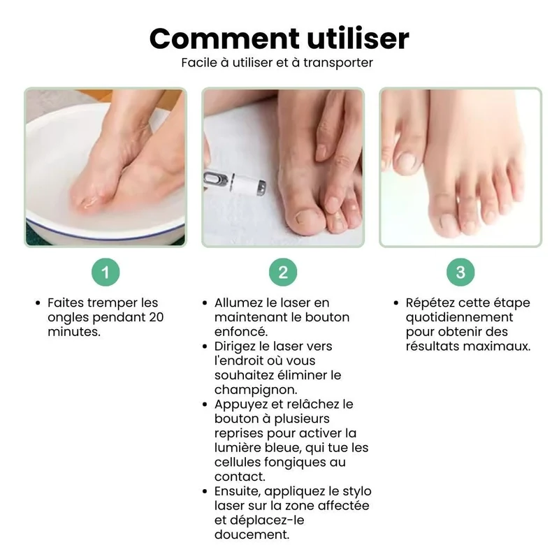 Stylo de traitement des Mycoses Lazer