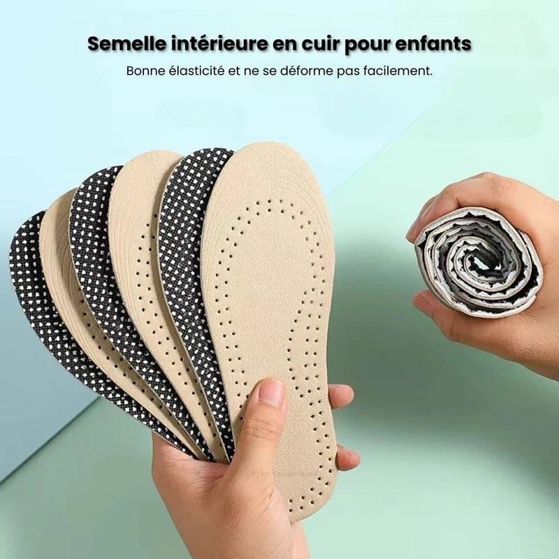 Semelle Enfant en Cuir | Confort Naturel et Hygiène