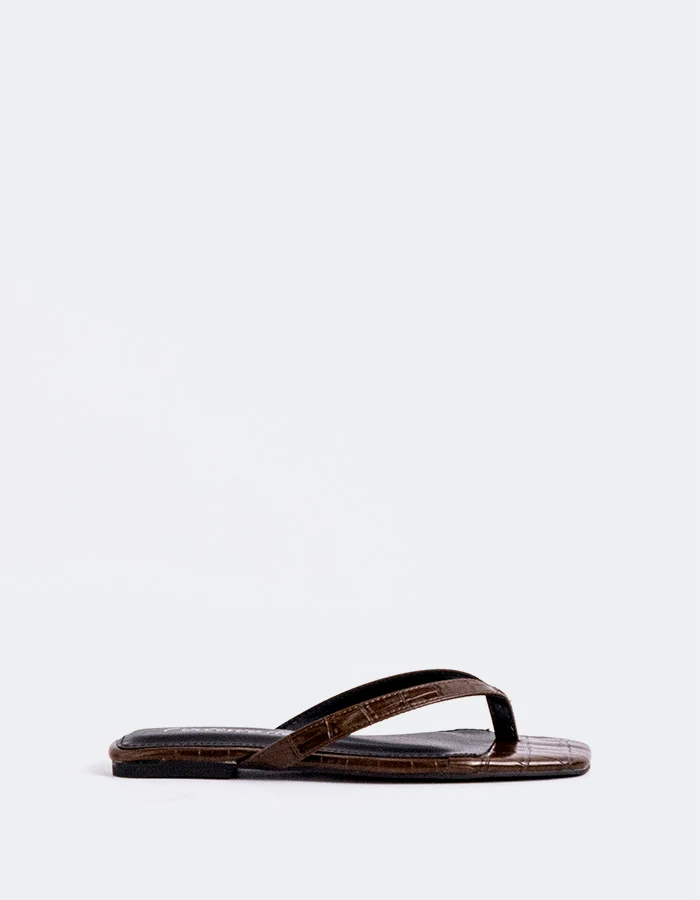 Crina Brown Croco