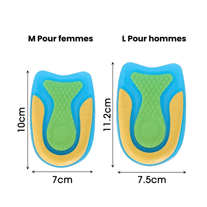 Talonnettes en Gel | Pour Fasciite et Douleurs au Talon