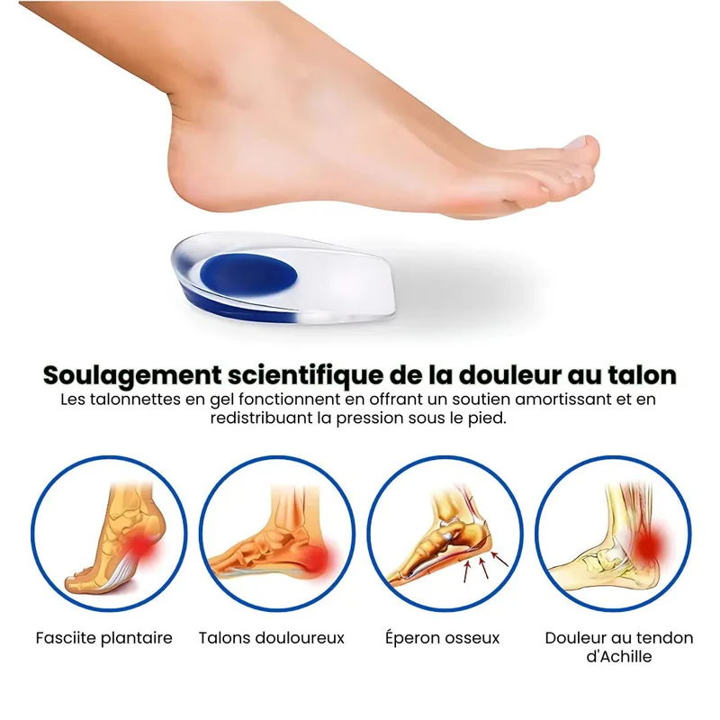 Talonnette en Silicone | Soulage les Chocs et Vos Talons