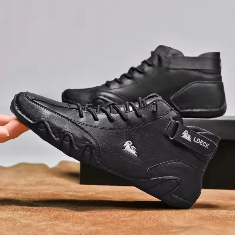 Chaussures Orthopédiques Montante en Cuir